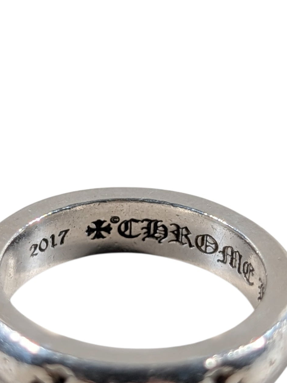 Chrome Hearts Negative Cross Plus Ring Sterling Silver Hardware