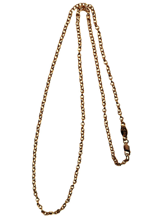 Chrome Hearts 22k Gold Roll Chain Necklace Authentic Necklaces