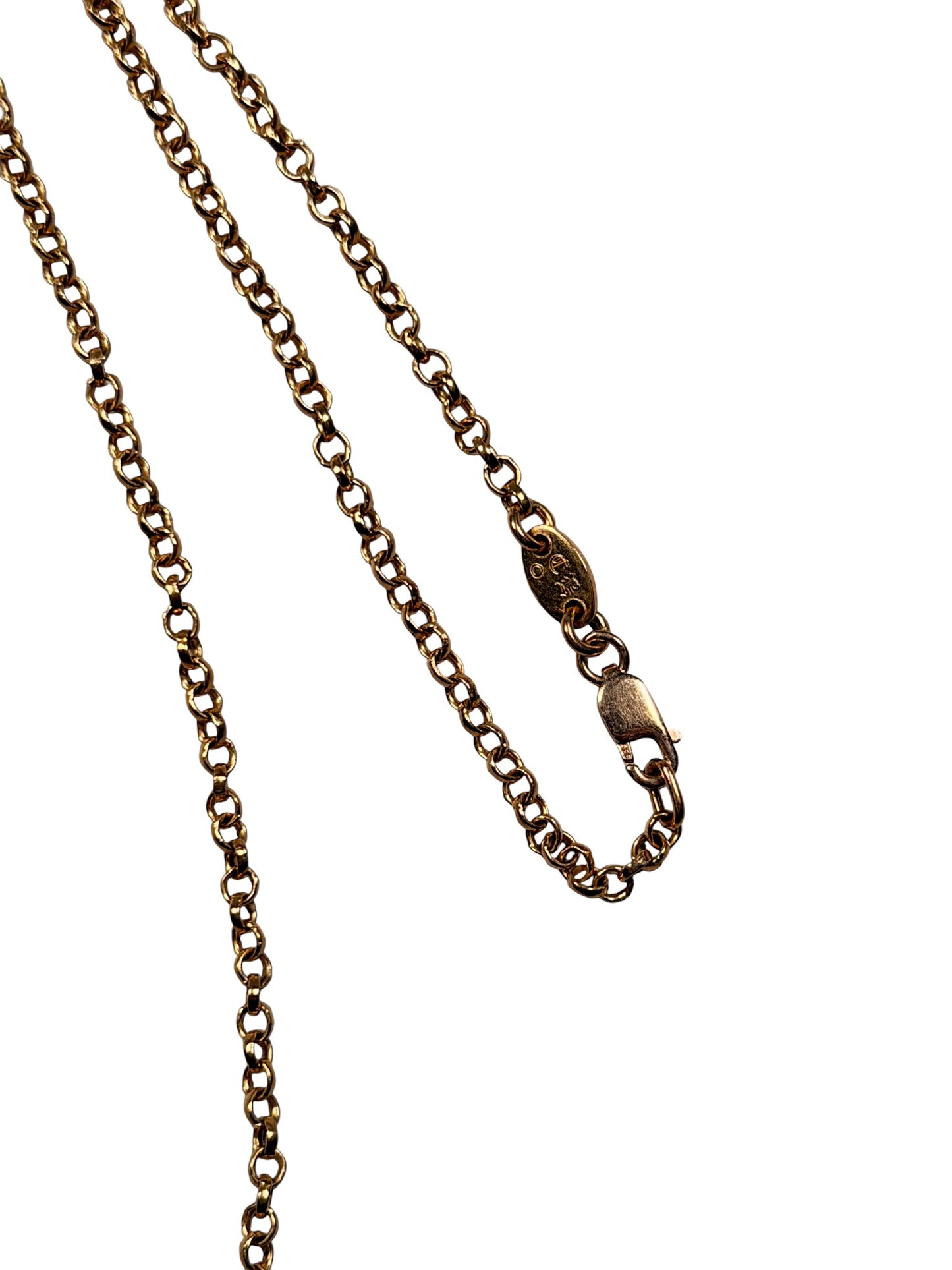 Chrome Hearts 22k Gold Roll Chain Necklace Verified YP Collective