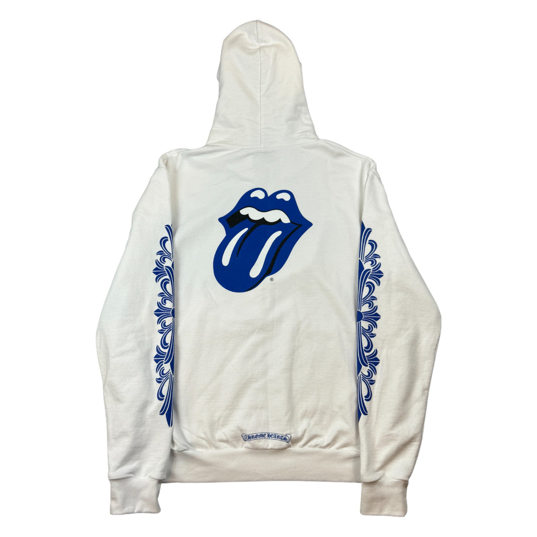 Chrome Hearts Rolling Stones Las Vegas Exclusive Zip Hoodie Sterling Silver Hardware