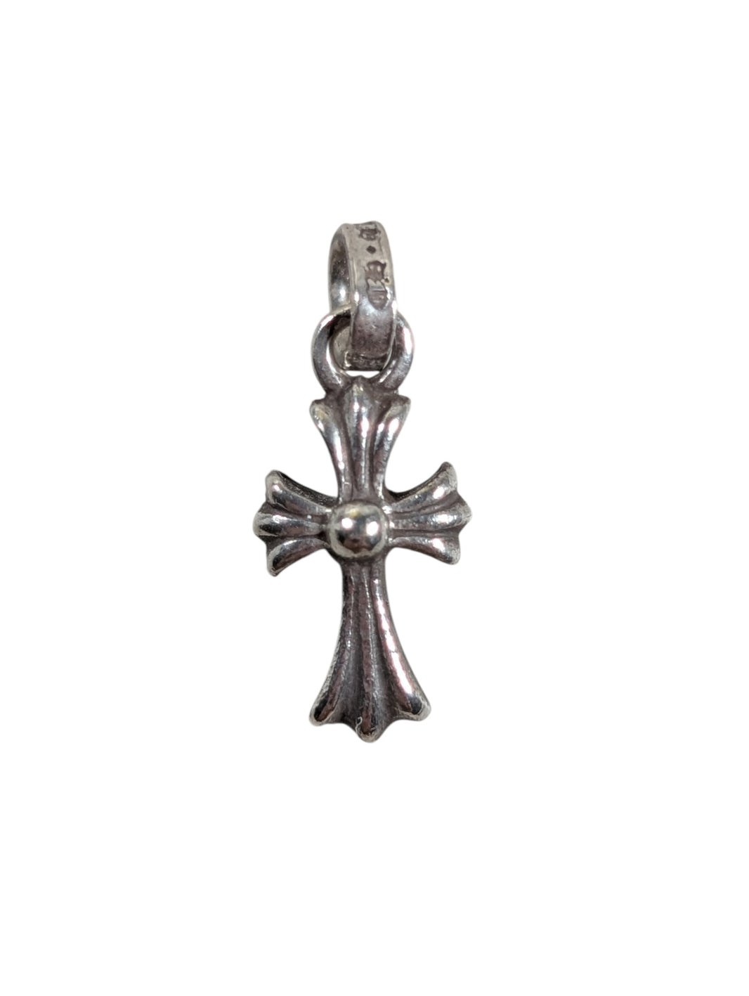 chrome hearts babyfat cross pendant charm sterling silver 925 back view jewelry accessory