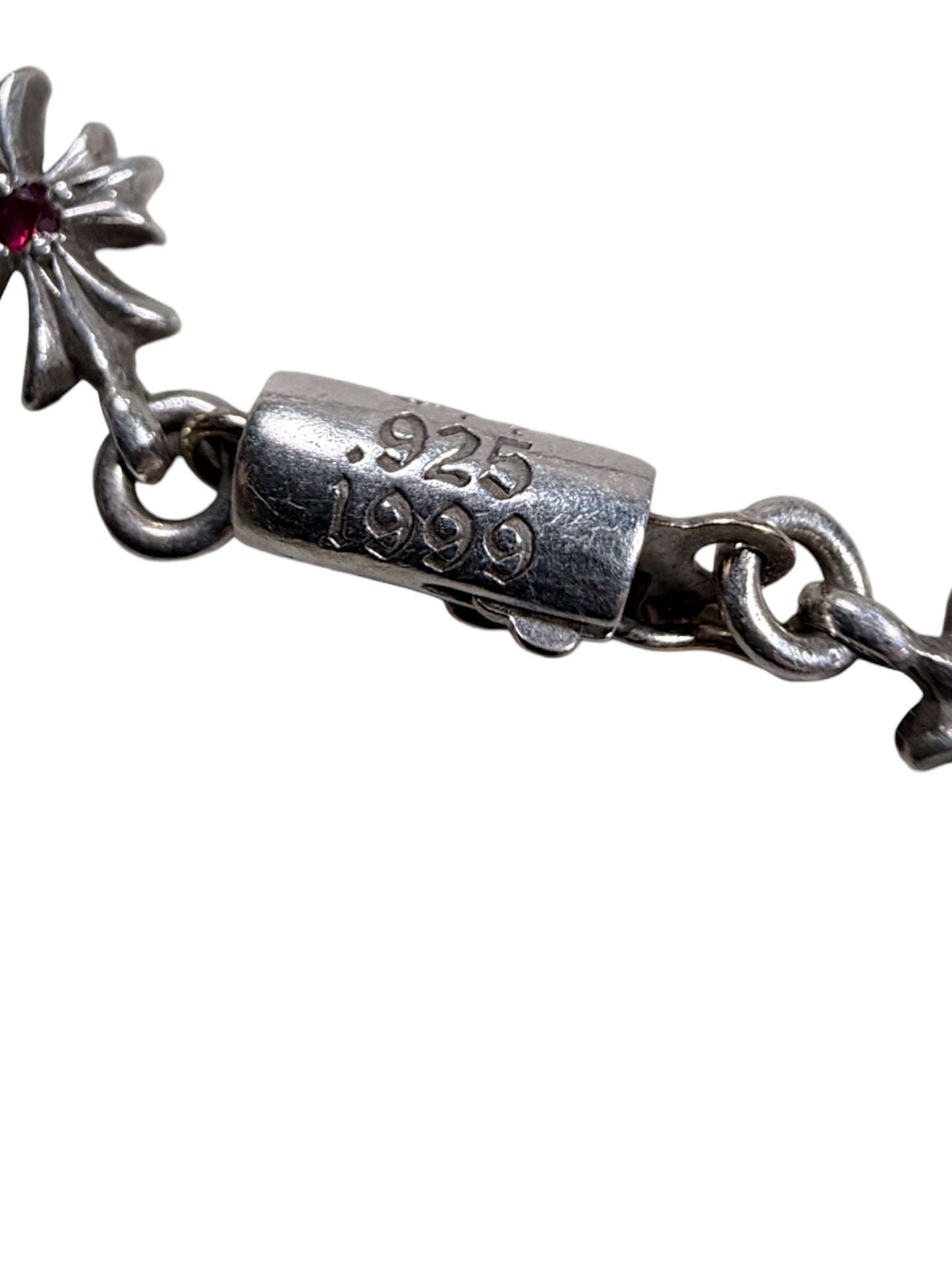 Tiny E Bracelet Ruby