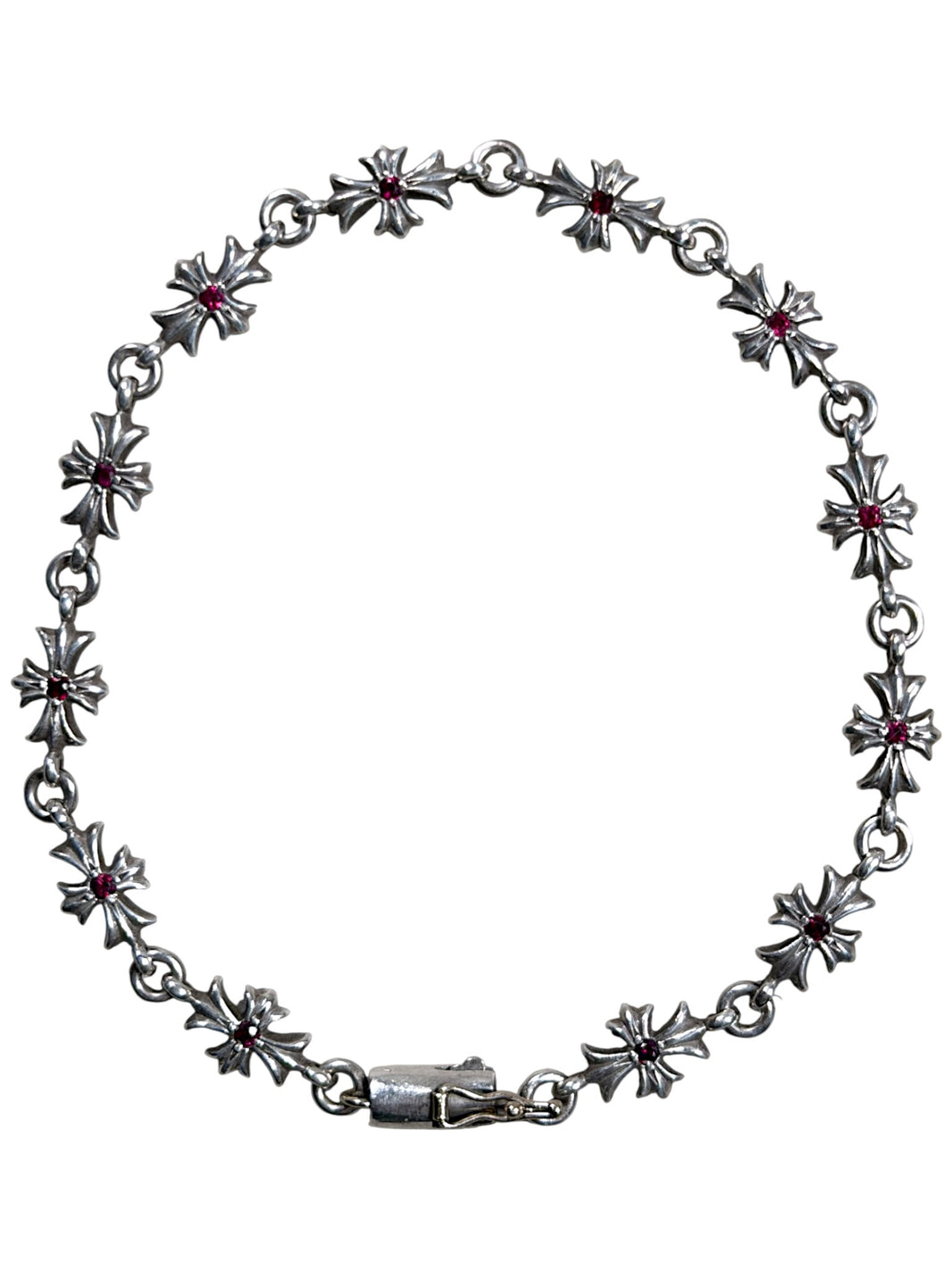 Tiny E Bracelet Ruby