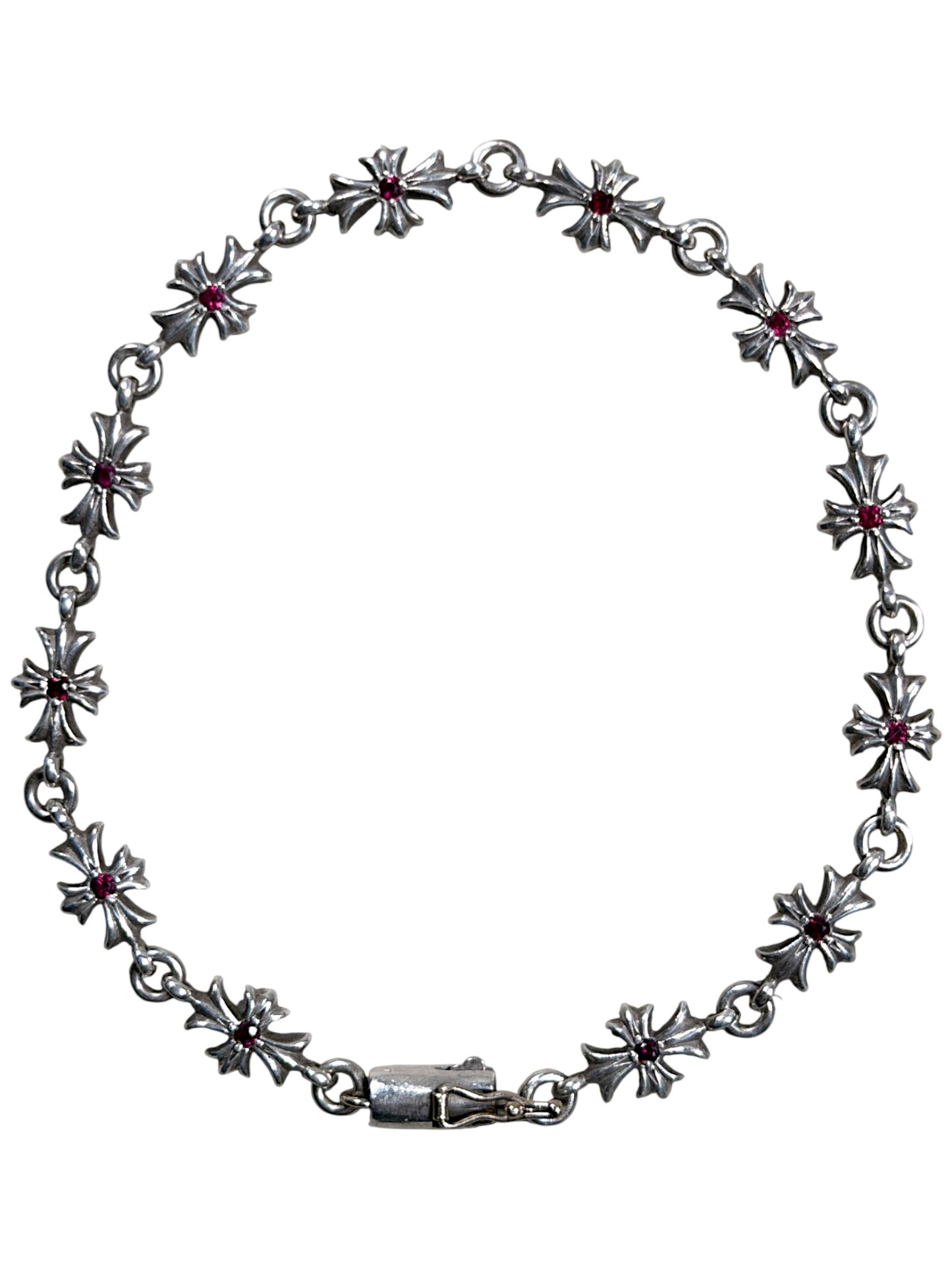 Tiny E Bracelet Ruby