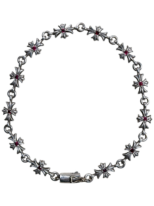 Chrome Hearts Tiny E Bracelet Ruby Authentic Bracelets