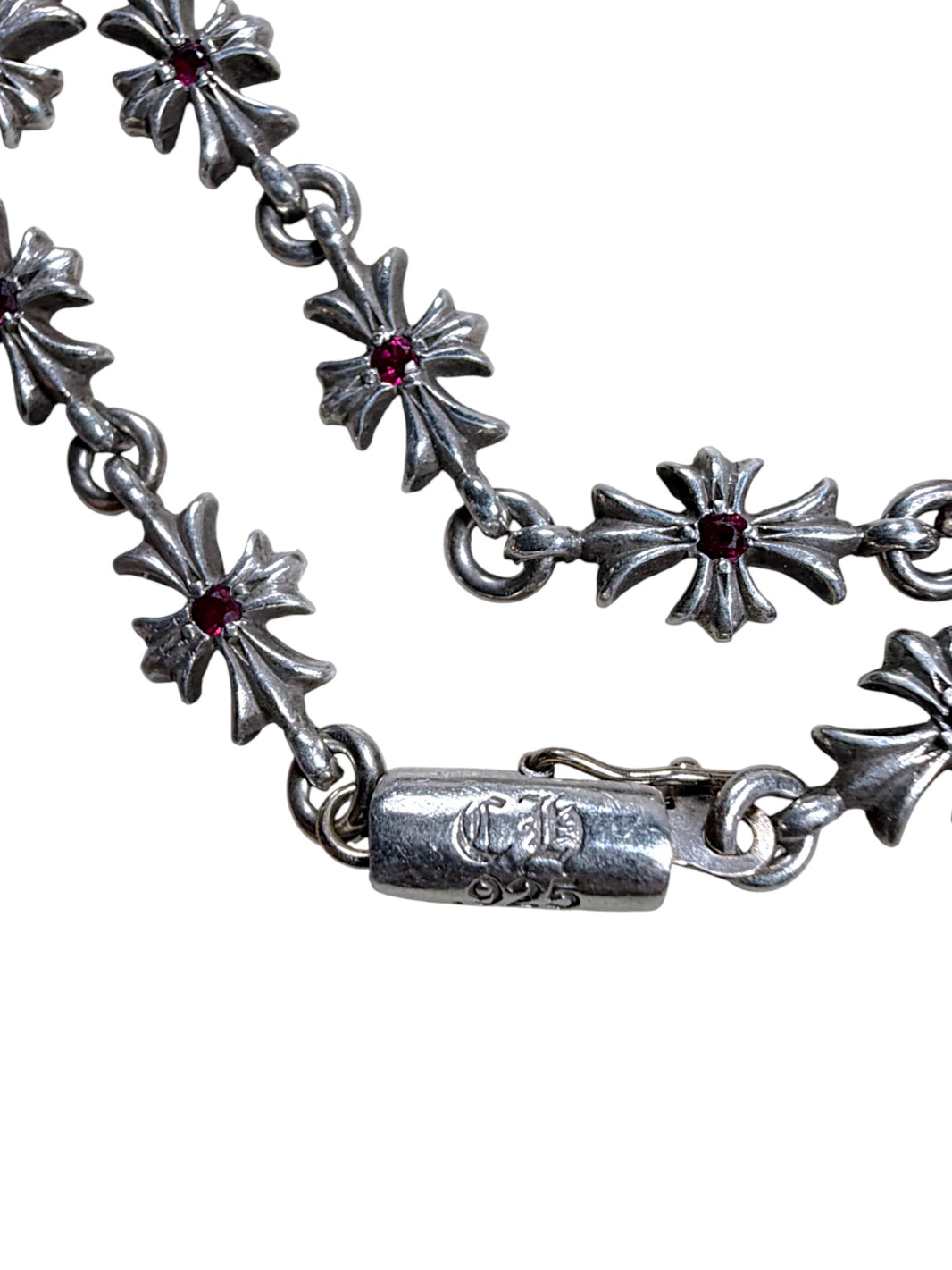 Chrome Hearts Tiny E Bracelet Ruby Archival