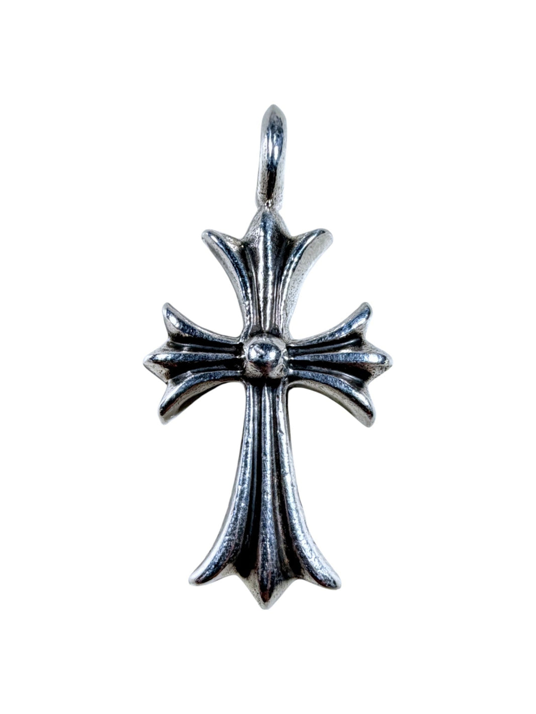 Chrome Hearts Tiny Cross Fat Pendant Pave Black Diamond Verified YP Collective