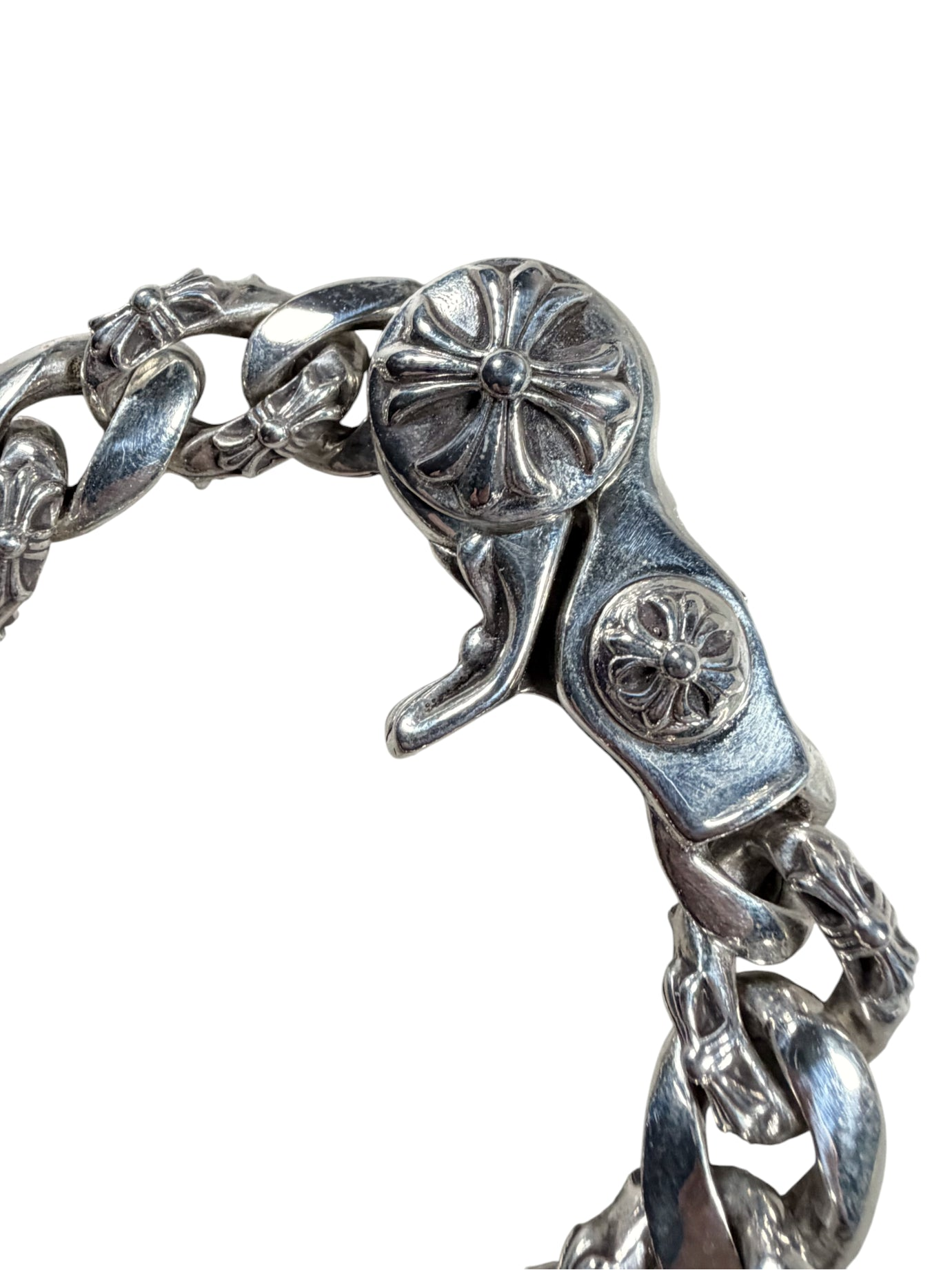 Chrome Hearts Fancy Link Bracelet Silver Archival