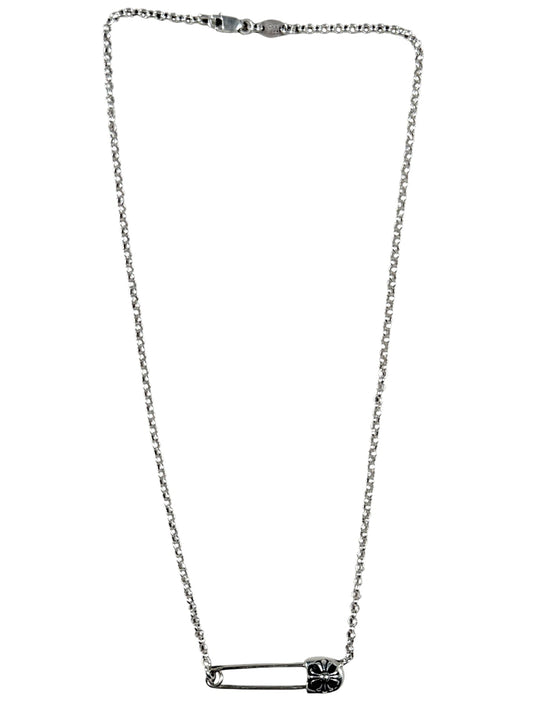 Chrome Hearts Safety Pin Roll Chain Necklace Silver Authentic Necklaces