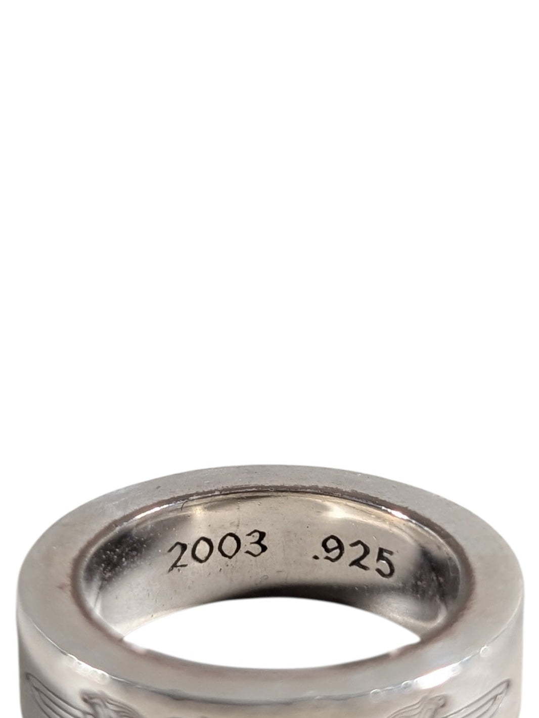 Chrome Hearts Silver Double Dagger Spacer Ring 6MM Archival