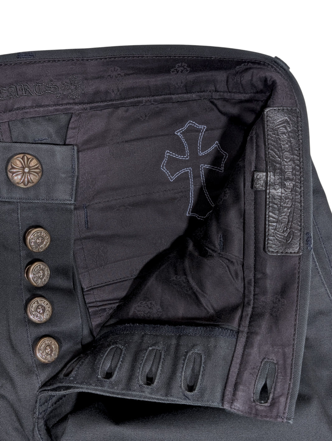 Chrome Hearts Spider Man Cross Patch Chino Pants Red & Blue Archival