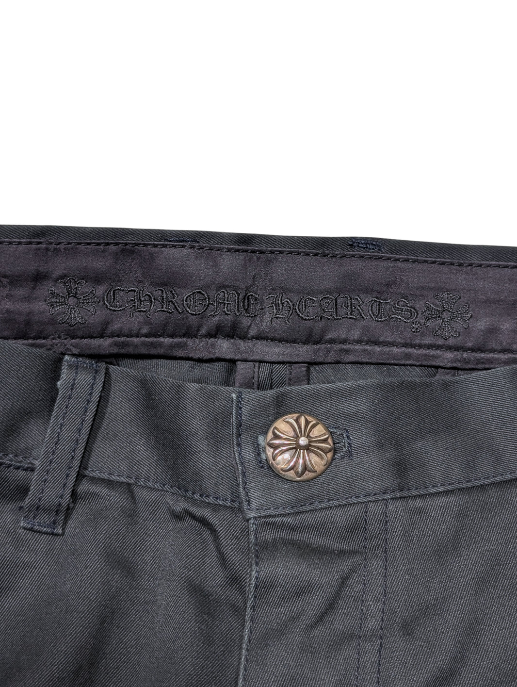 Chrome Hearts Spider Man Cross Patch Chino Pants Red & Blue Verified YP Collective