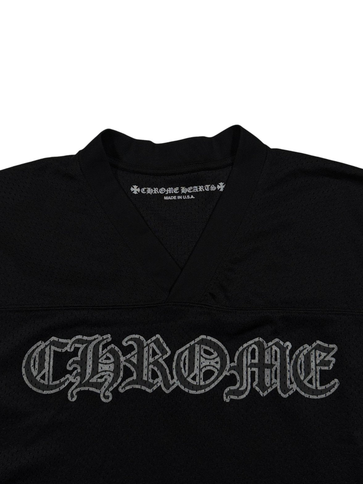 Chrome Hearts Graphic CH Mesh Long Sleeve Jersey Black