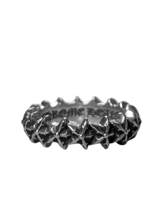 Chrome Hearts Silver Tiny Star Band Ring Authentic Rings
