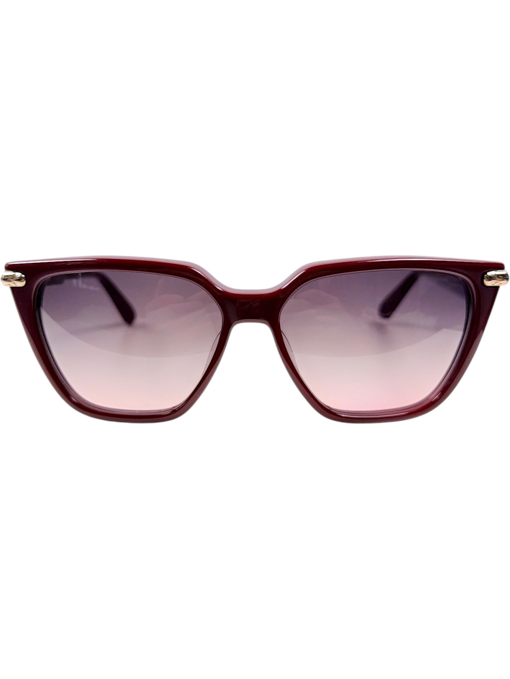 Chrome Hearts Stiffilis Burgundy Sunglasses Gradient Lenses