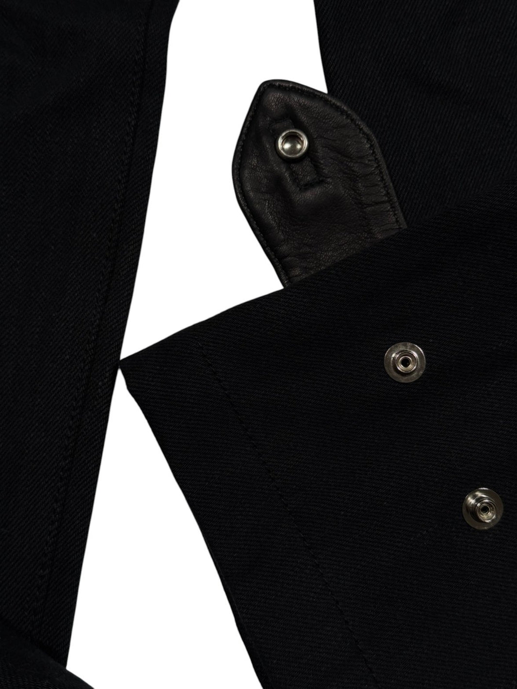 Silver Crossball Plus Snap Hardware Chrome Hearts Selvedge Denim Pants