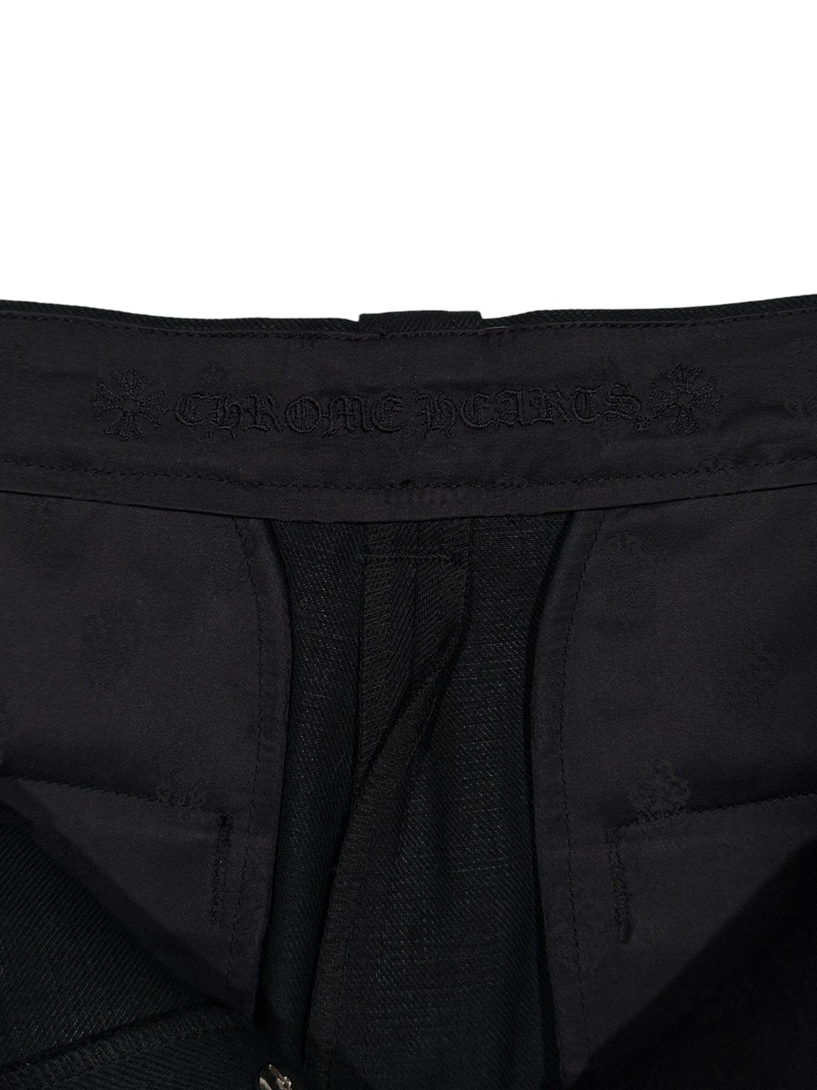 Chrome Hearts Waistband Embroidery Black SilverLining Selvedge Denim