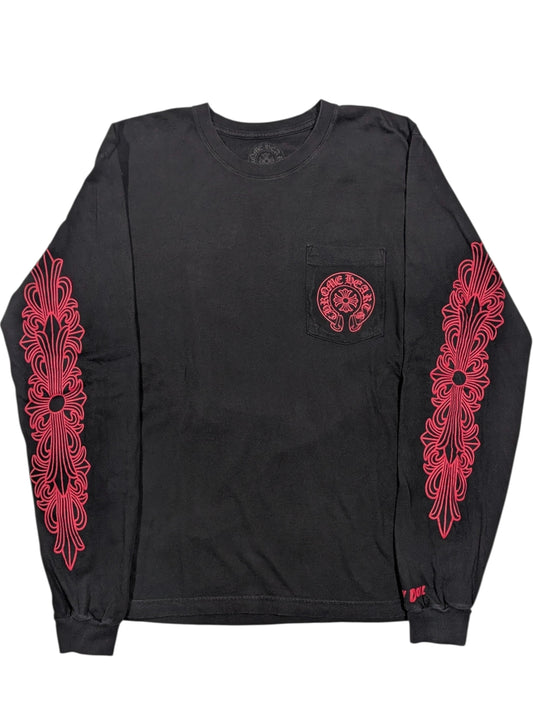 Chrome Hearts Jesse Jo Fire of Love Long Sleeve Shirt Authentic T-Shirts