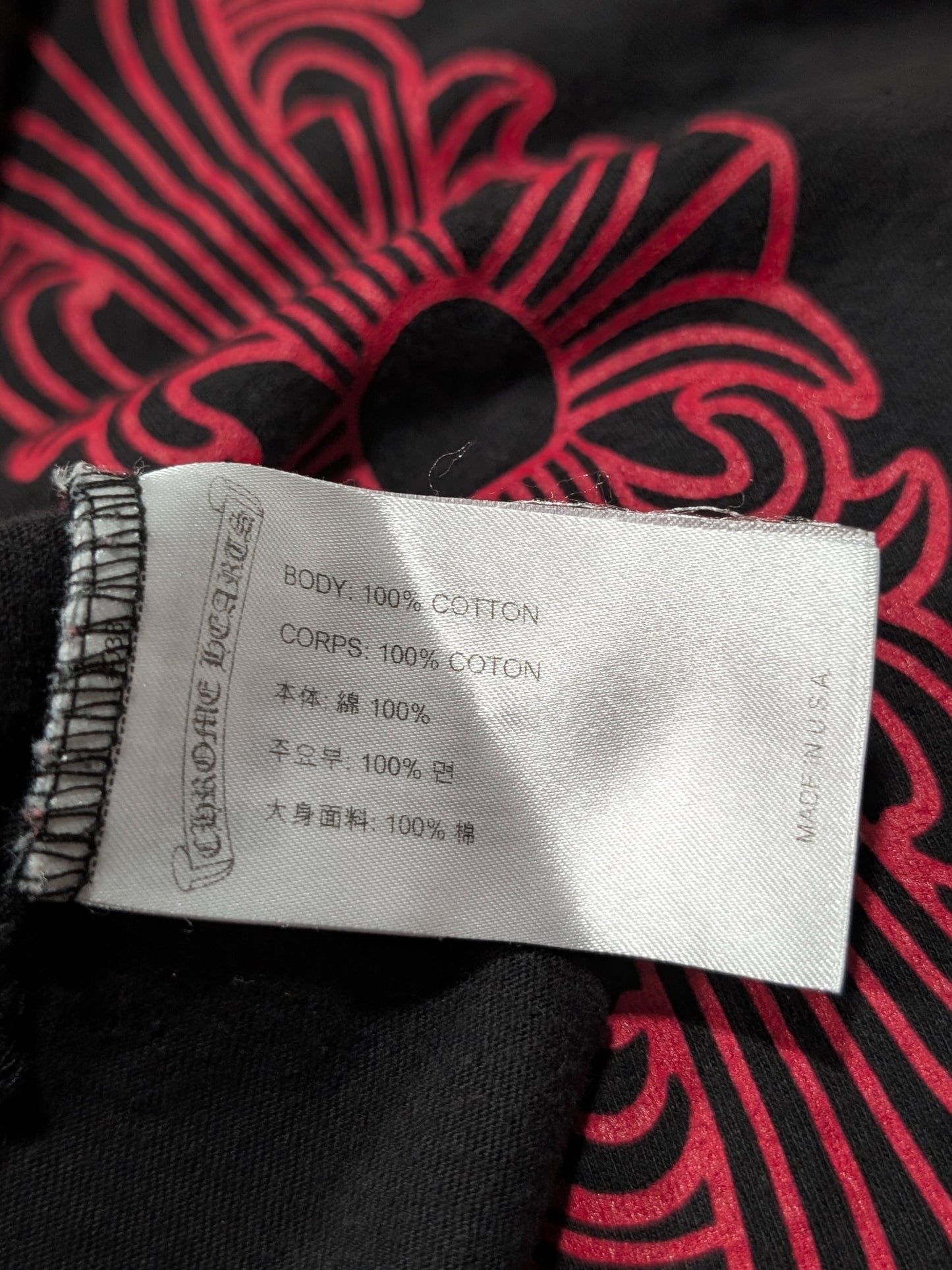 Jesse Jo 'Fire of Love' Red Floral Cross LS