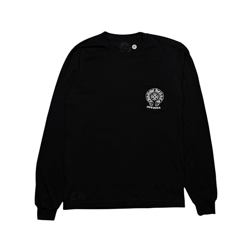 Chrome Hearts CH Floral Print New York City Exclusive Long Sleeve Sterling Silver Hardware