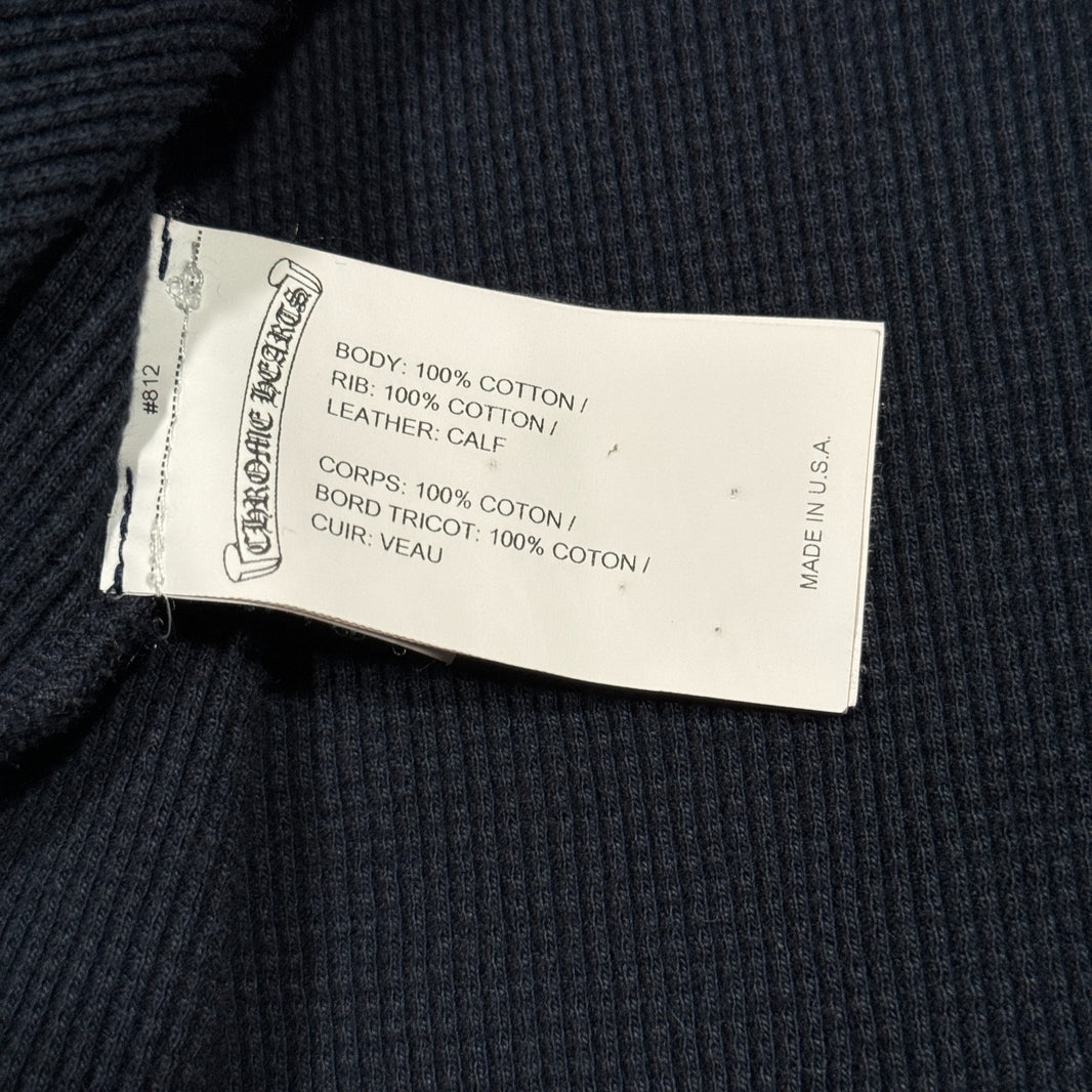 Chrome Hearts Waffle Thermal Cross Patch Henley Shirt Archival