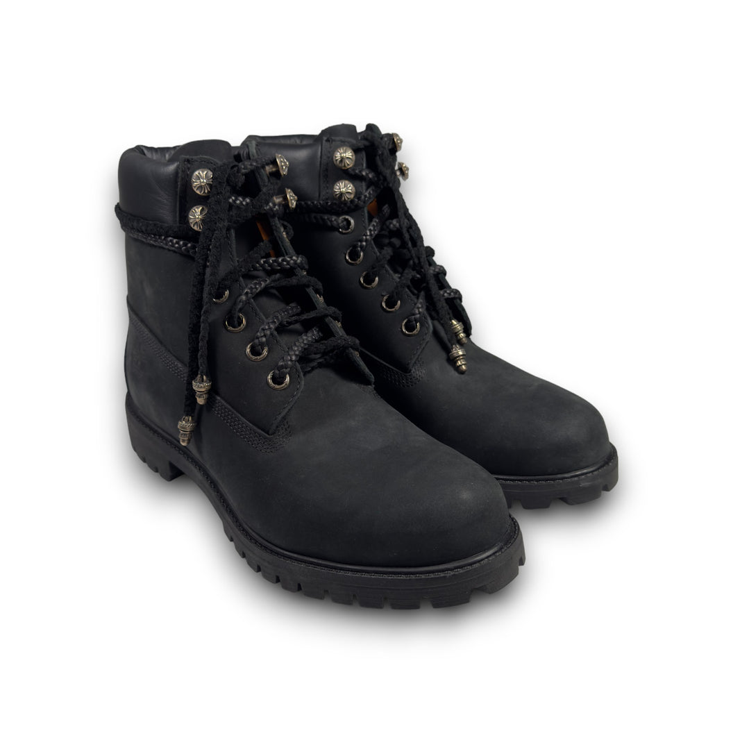Chrome Hearts CH Timberland Boots Sterling Silver Hardware