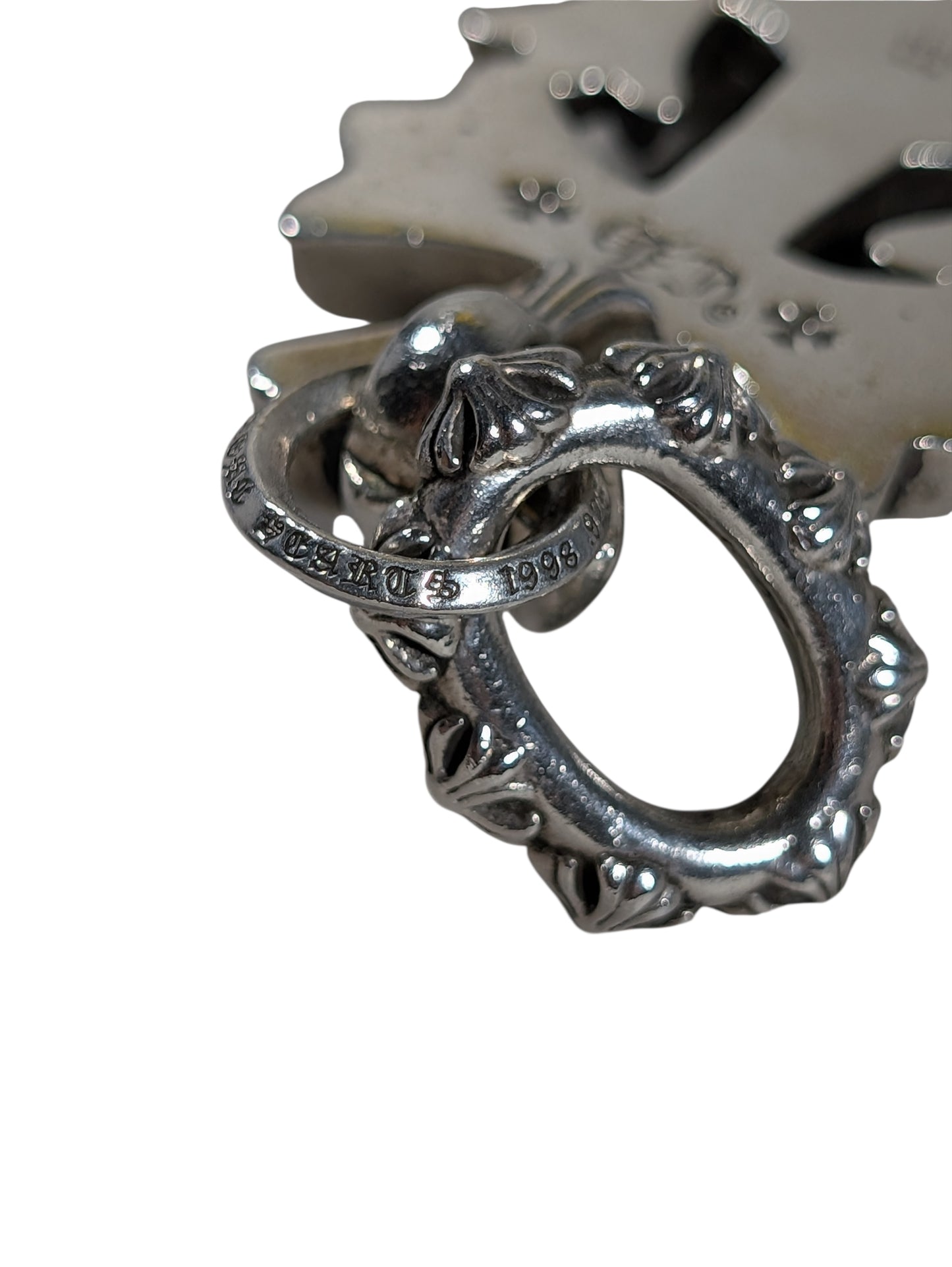 chrome hearts triple cross pendant charm detail sterling silver 925 luxury collectible
