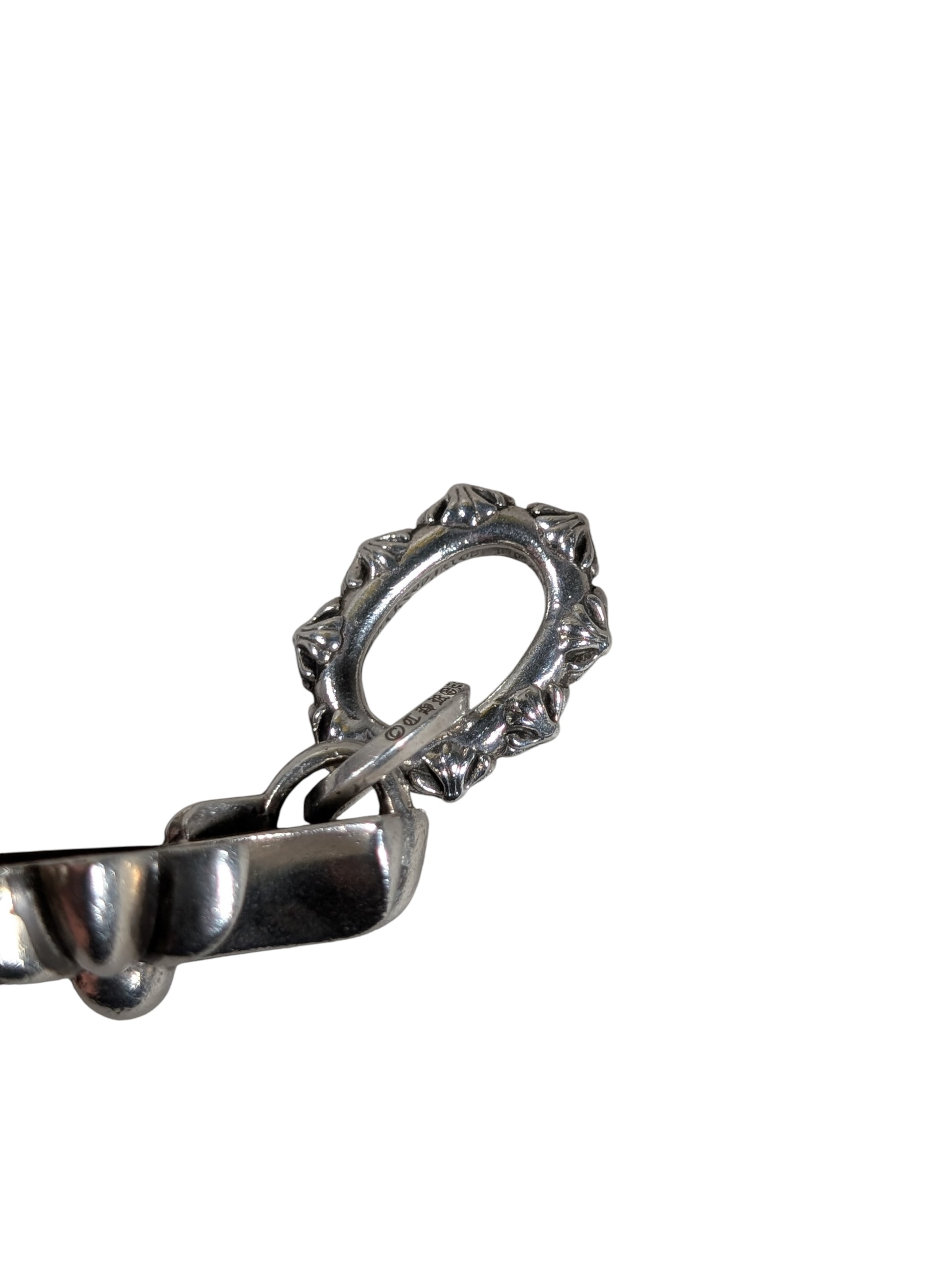 chrome hearts triple cross pendant charm side engraving sterling silver 925 jewelry accessory