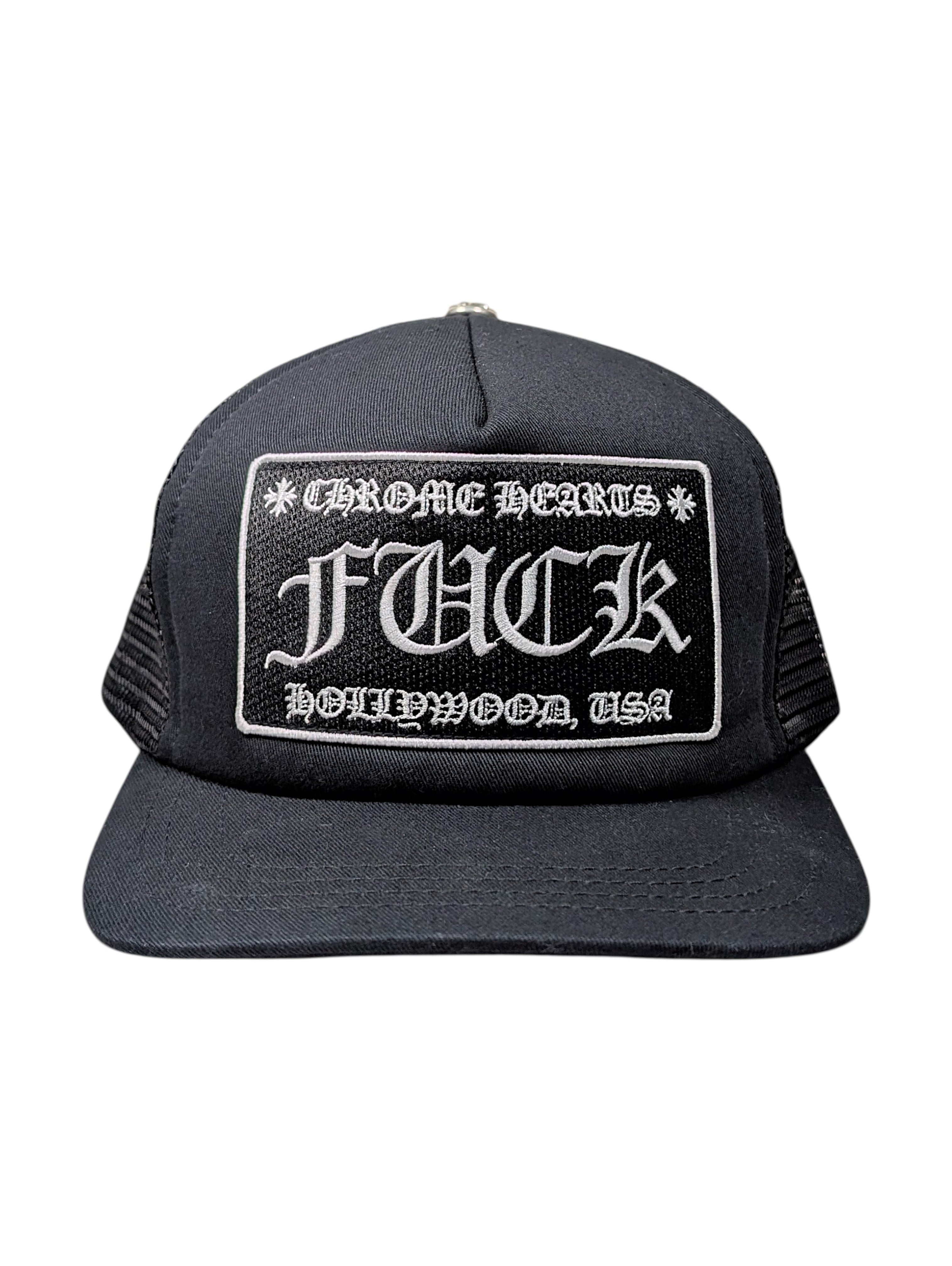 Chrome Hearts FUCK Hollywood Trucker Hat Authentic Hats