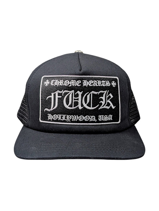 Chrome Hearts FUCK Hollywood Trucker Hat Authentic Hats