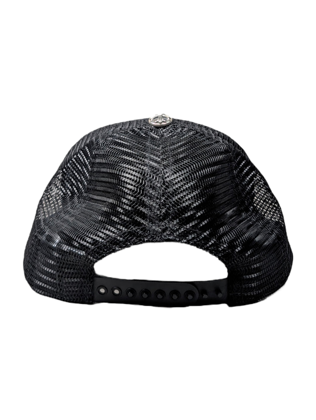 Chrome Hearts FUCK Hollywood Trucker Hat Sterling Silver Hardware