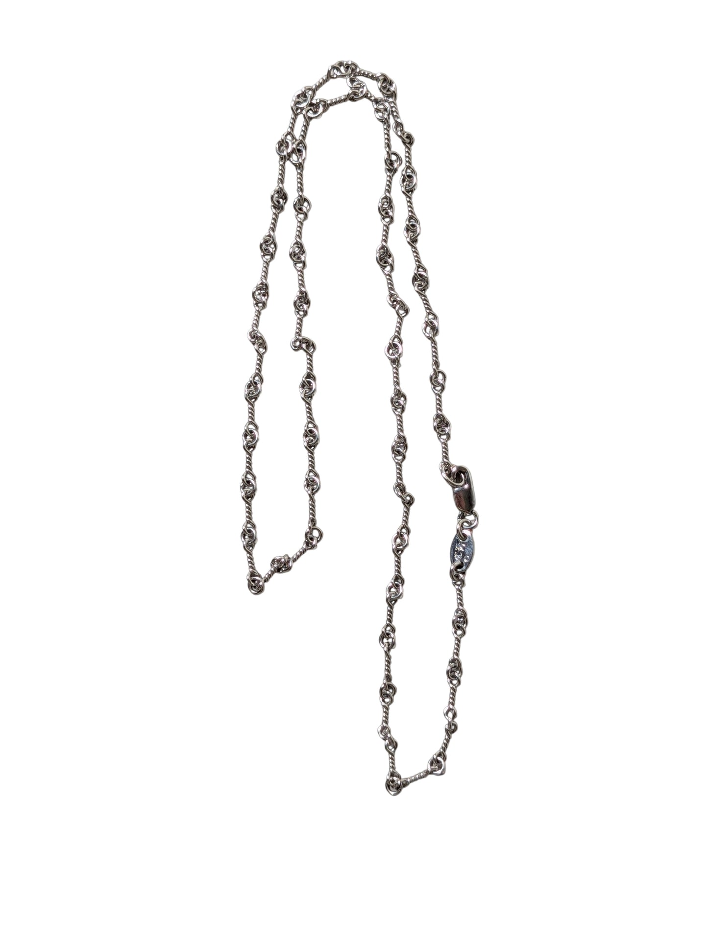 chrome hearts 18 inch white gold twist chain necklace chain jewelry luxury collectible