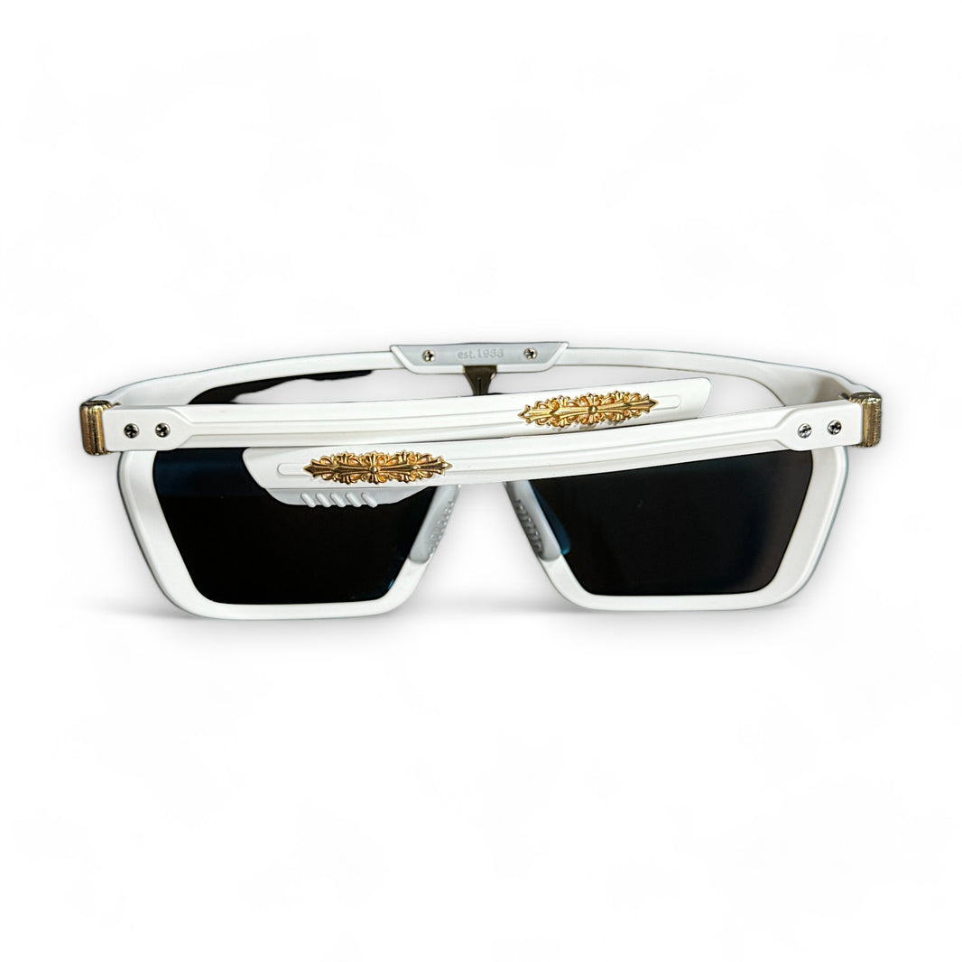 Chrome Hearts U CNT SEA ME Sport Glasses Sterling Silver Hardware