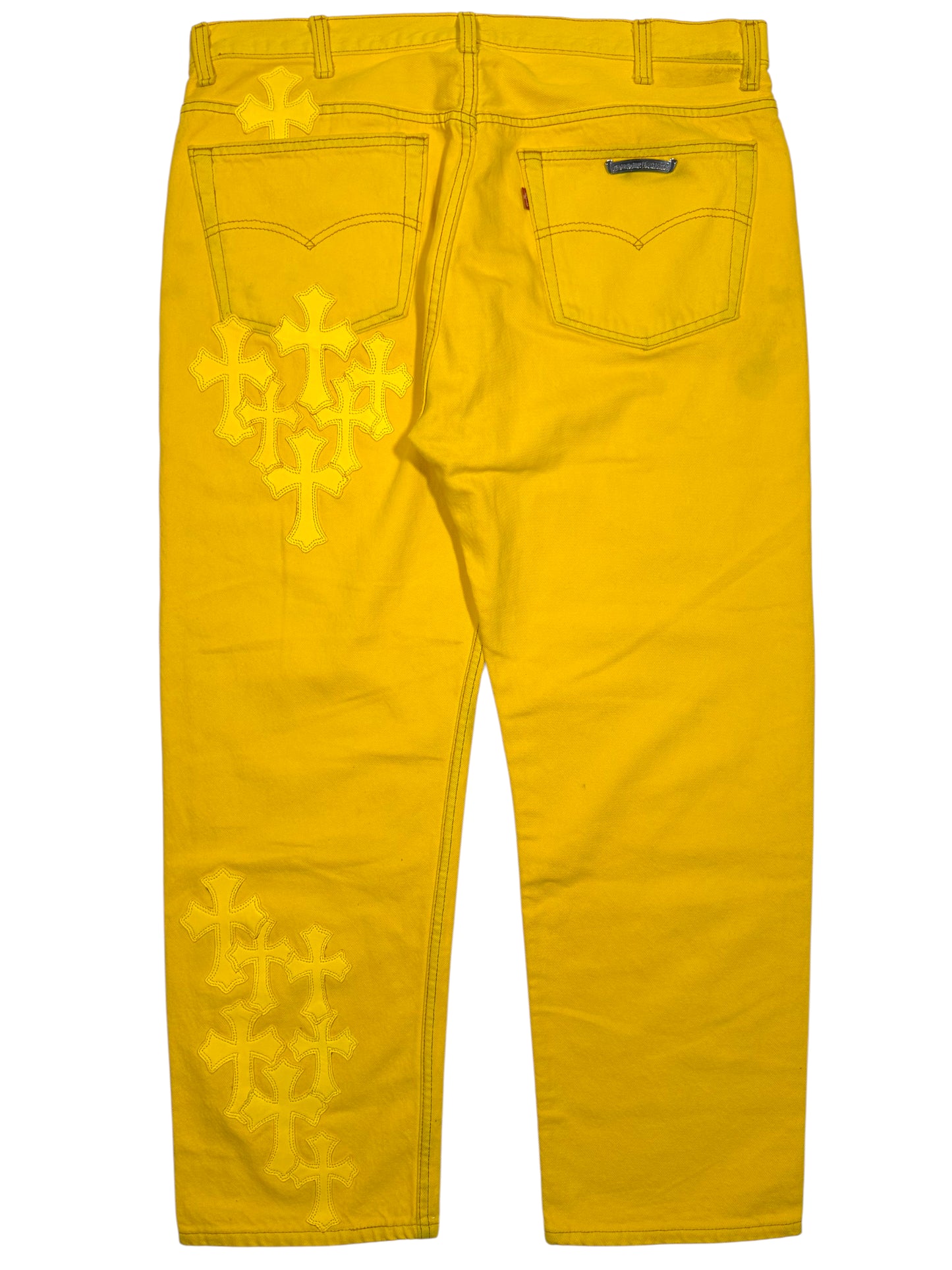 Yellow Cross Patch Levi's Jeans