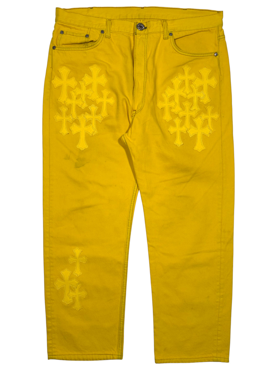 Yellow Cross Patch Levi's Jeans