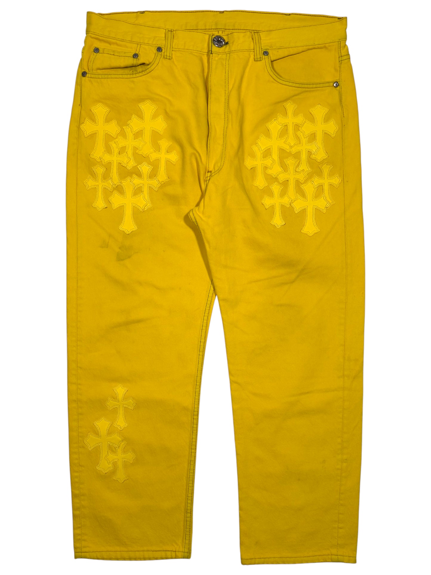 Yellow Cross Patch Levi's Jeans