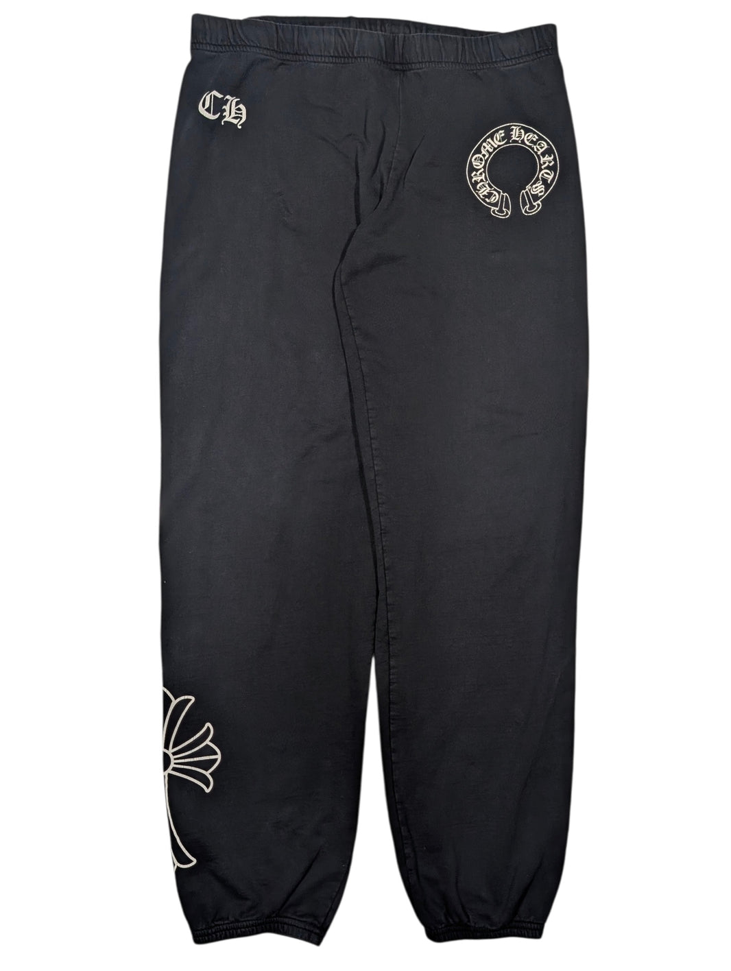 Vintage CH Cross Logo Sweatpants Black