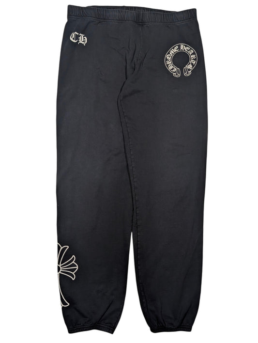 Chrome Hearts Vintage Cross Logo Sweatpants Authentic Pants