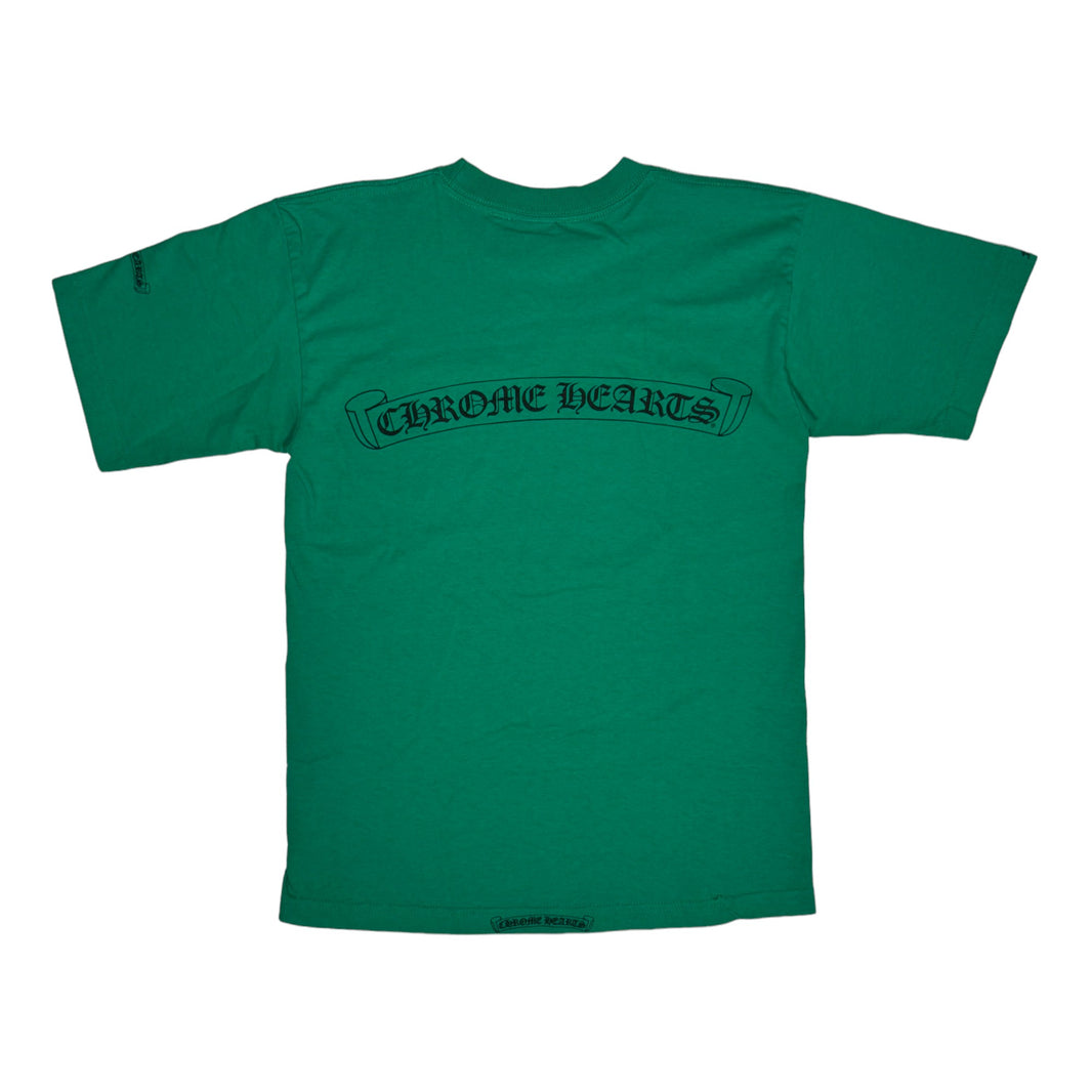 Chrome Hearts Vintage Green Vine Dagger Pocket Tee Sterling Silver Hardware