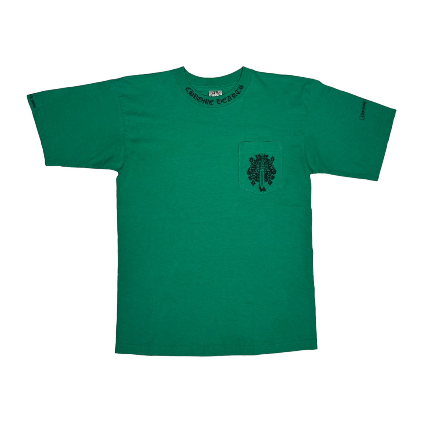 Vintage Green Vine Dagger Pocket Tee