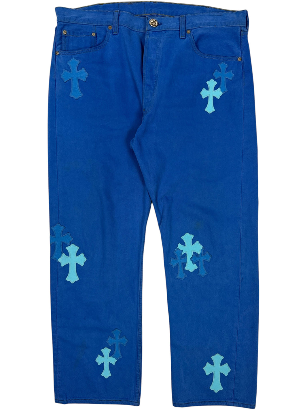 Chrome Hearts Vintage Levi's Cross Patch Jeans Blue Denim