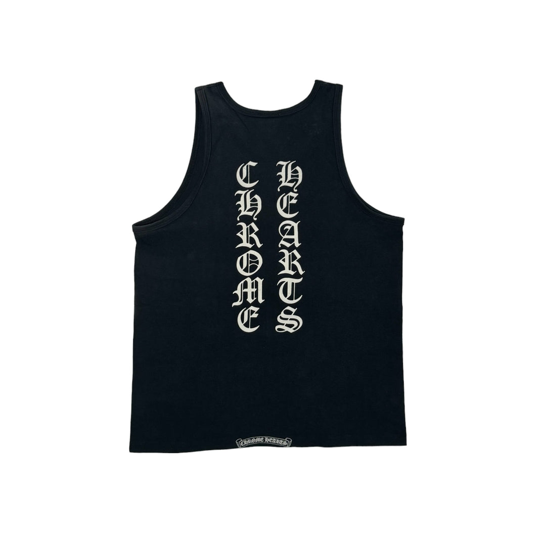 Chrome Hearts Vintage Vertical Tank Top T-Shirt Sterling Silver Hardware
