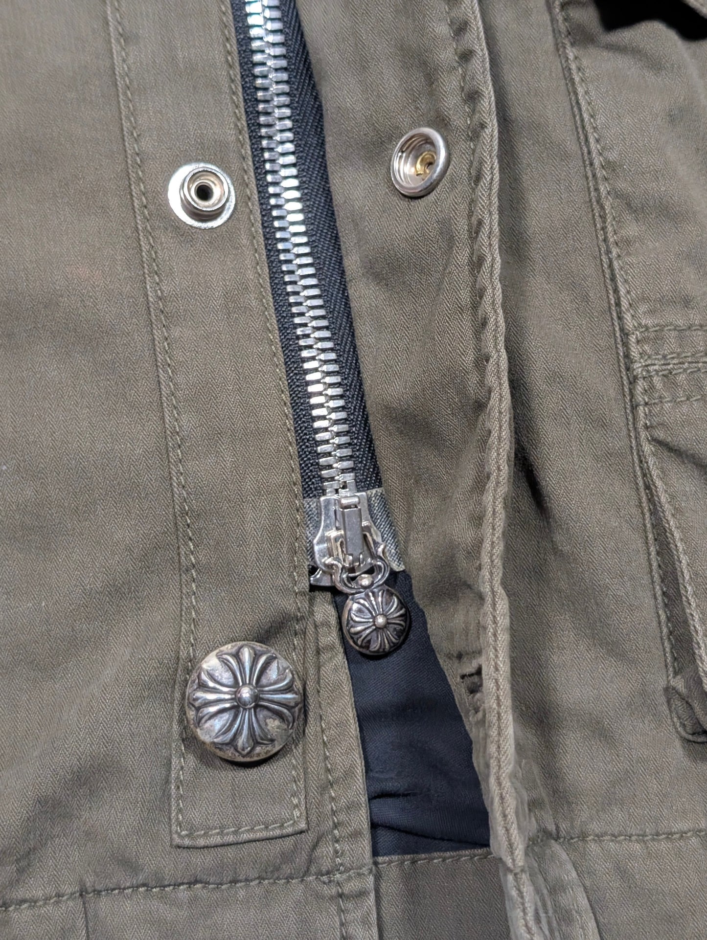 chrome heart jacket zip up