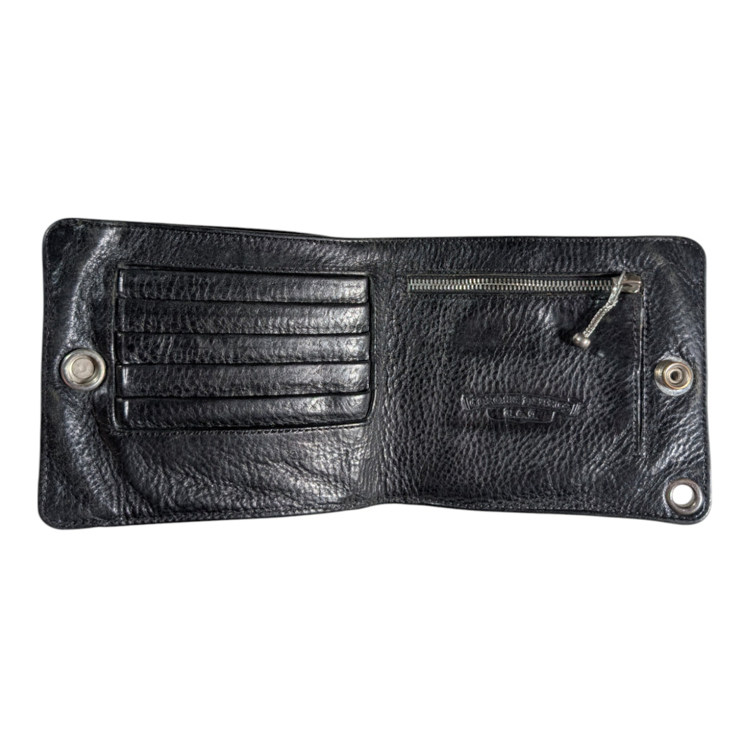 chrome hearts leather wallet