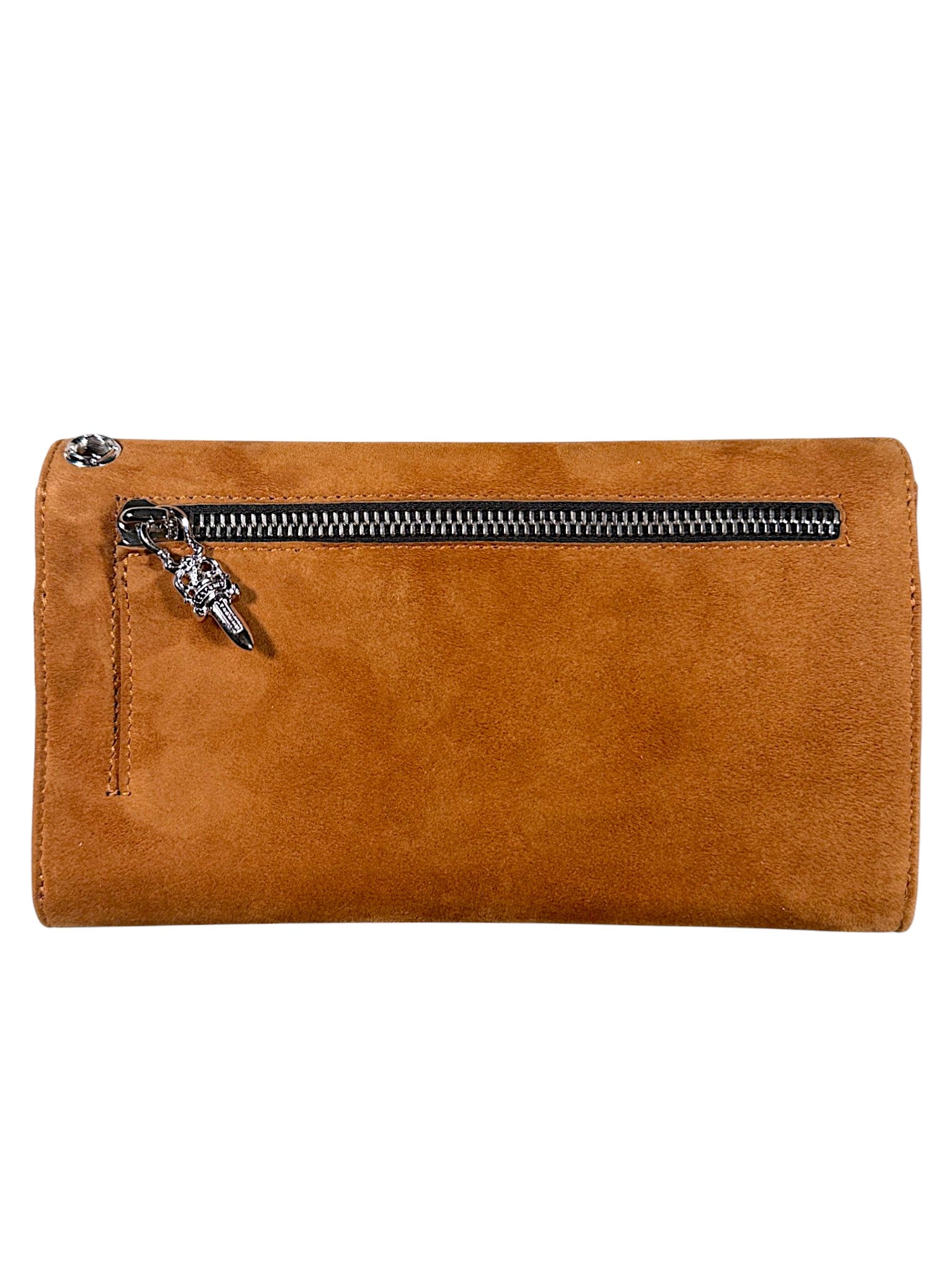 Chrome Hearts Suede Rhodium Wave Wallet Verified YP Collective