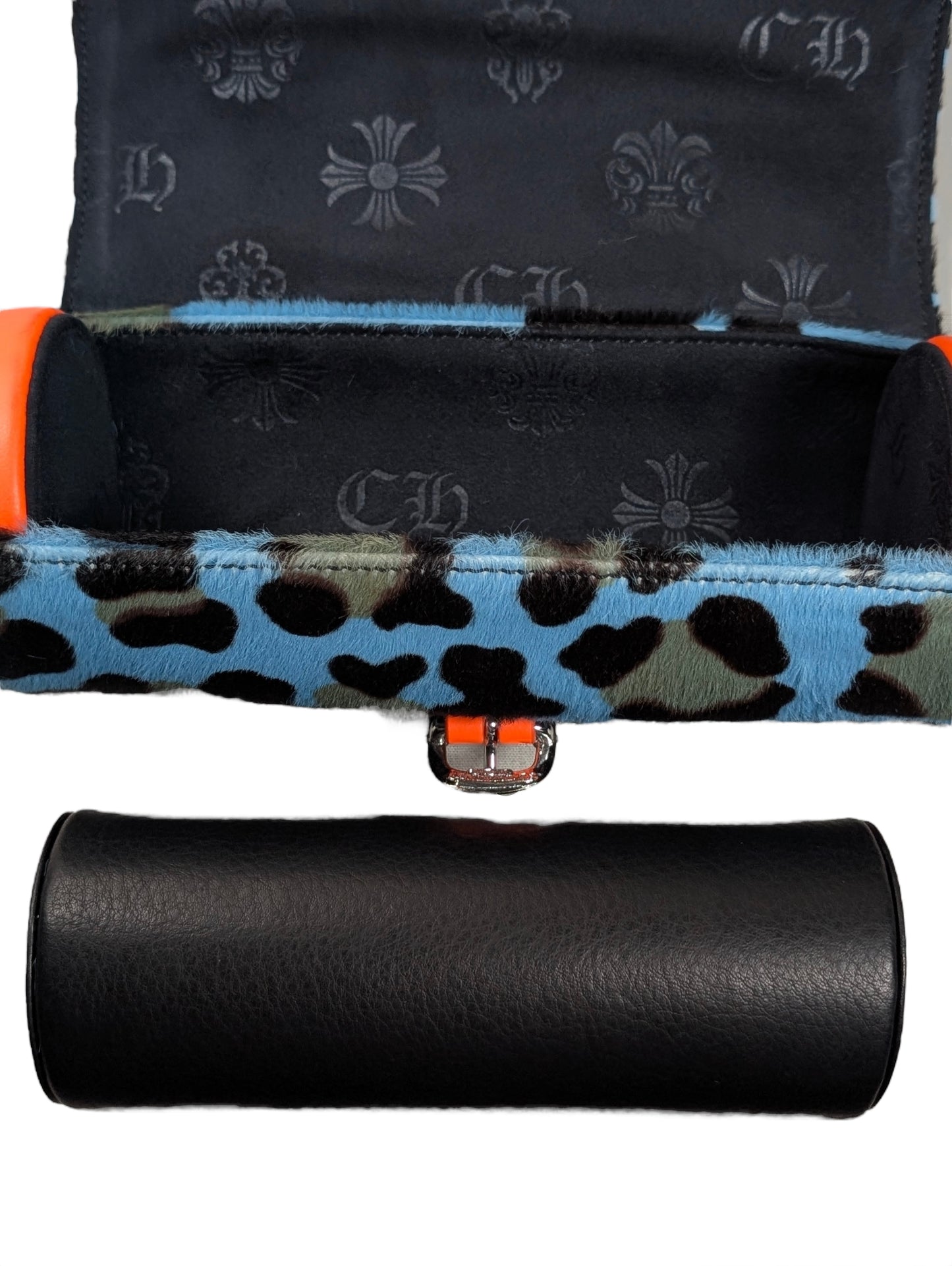 St. Barths Cheetah Triple Cross Patch Watch Roll