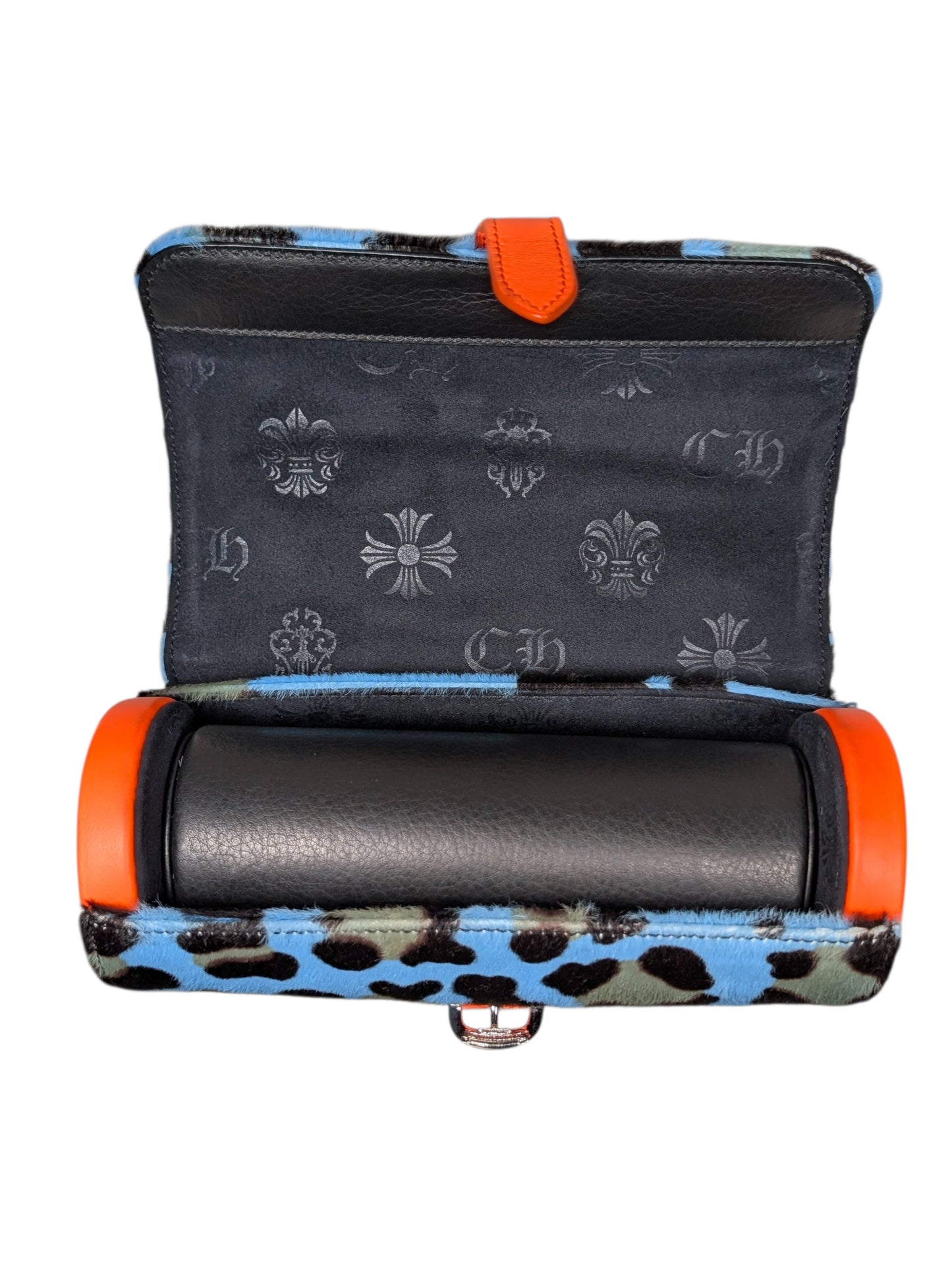 St. Barths Cheetah Triple Cross Patch Watch Roll