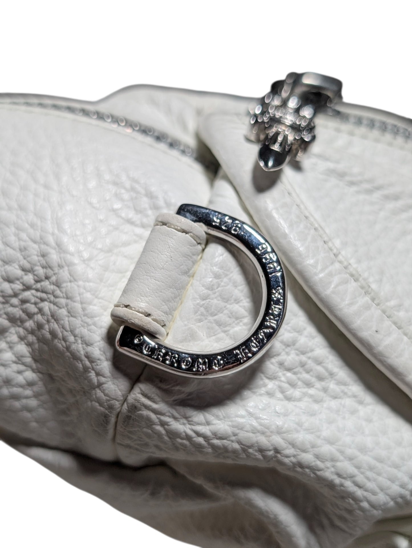 White Leather Mini Snat Pack