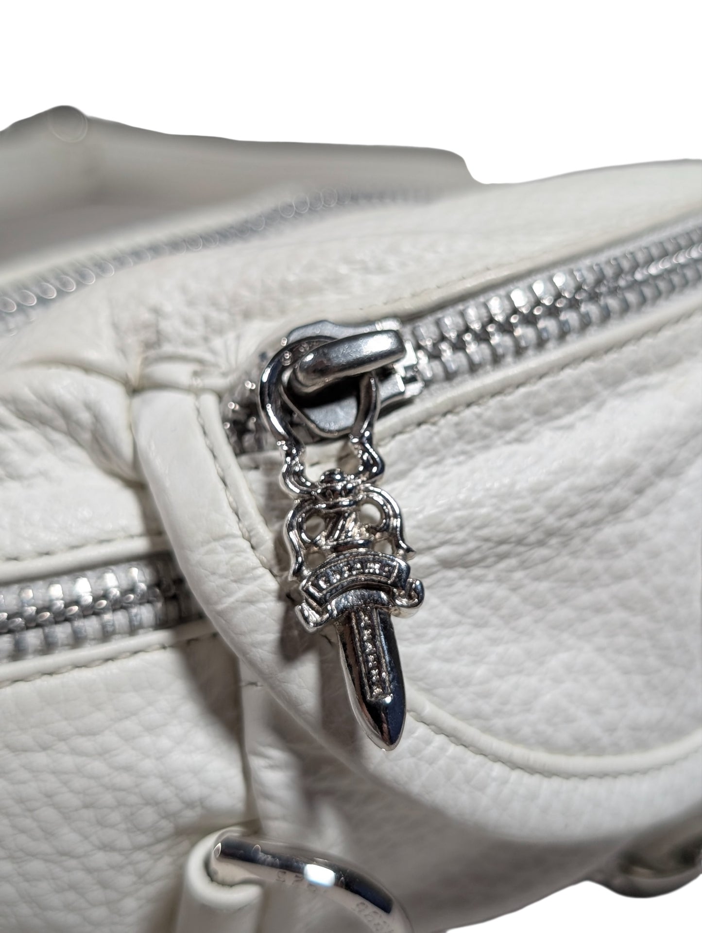 White Leather Mini Snat Pack