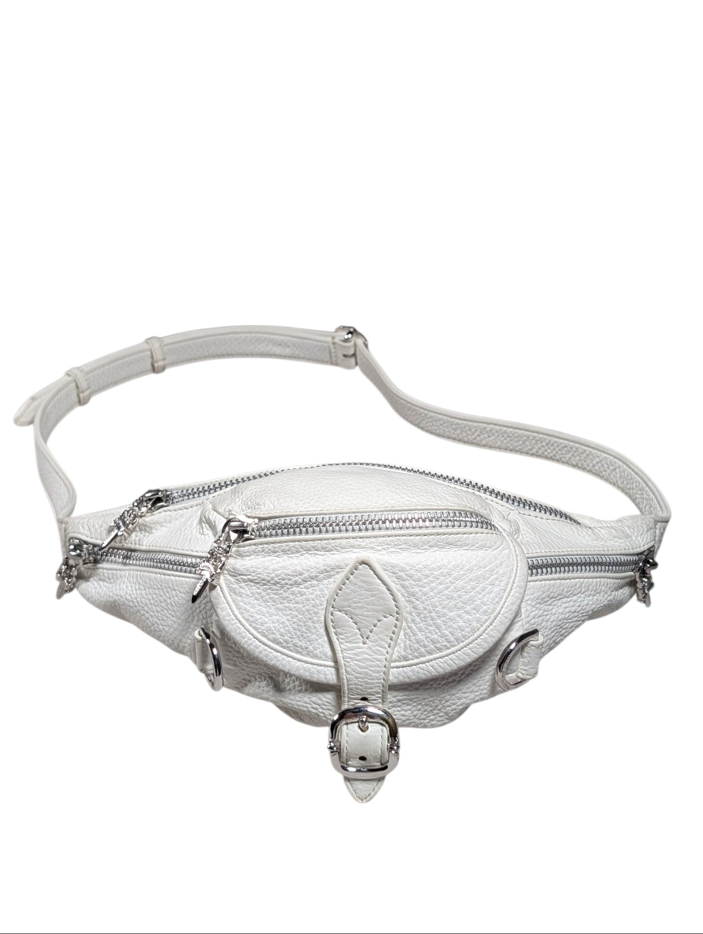 White Leather Mini Snat Pack